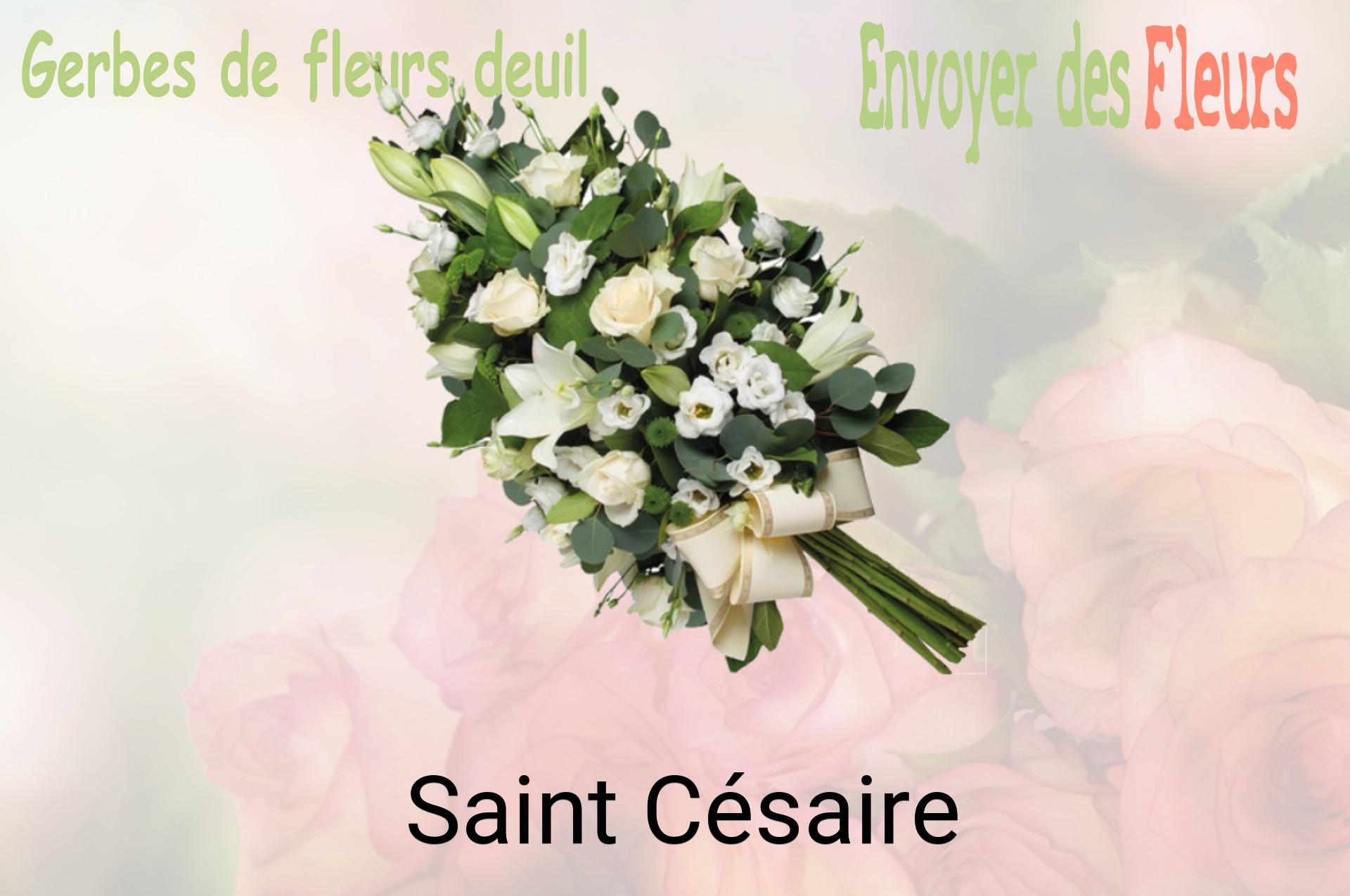 Gerbe de fleurs de deuil livrée à Saint-Césaire